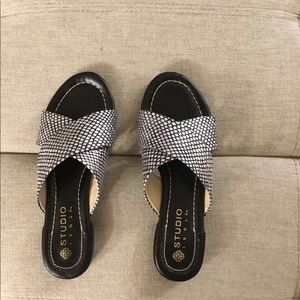 Black/Silver Slides